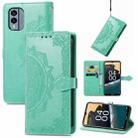 For Nokia X30 Mandala Flower Embossed Leather Phone Case(Green) - 1