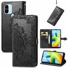 For Xiaomi Redmi A1+ Mandala Flower Embossed Leather Phone Case(Black) - 1