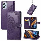 For Xiaomi Poco X4 GT Mandala Flower Embossed Leather Phone Case(Purple) - 1