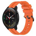 For Xiaomi MI Watch S1 Pro 22mm Concave Striped Slicone Watch Band(Orange) - 1