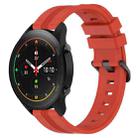 For Xiaomi MI Watch S1 Pro 22mm Concave Striped Slicone Watch Band(Red) - 1
