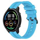 For Xiaomi MI Watch Sport 22mm Concave Striped Slicone Watch Band(Sky Blue) - 1