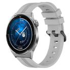 For Huawei Watch GT3 Pro 46mm 22mm Concave Striped Slicone Watch Band(Grey) - 1