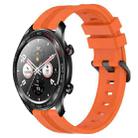 For Honor Watch Dream 22mm Concave Striped Slicone Watch Band(Orange) - 1