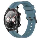 For Honor Watch Dream 22mm Concave Striped Slicone Watch Band(Rock Cyan) - 1
