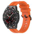 For Huawei Watch GT3 SE 22mm Concave Striped Slicone Watch Band(Orange) - 1
