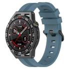 For Huawei Watch GT3 SE 22mm Concave Striped Slicone Watch Band(Rock Cyan) - 1