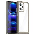 For Xiaomi Redmi Note 12 Pro Speed Colorful Series Acrylic + TPU Phone Case(Transparent Grey) - 1