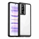 For Xiaomi Redmi K60 Colorful Series Acrylic + TPU Phone Case(Black) - 1