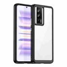 For Xiaomi Redmi K60 Pro Colorful Series Acrylic + TPU Phone Case(Black) - 1