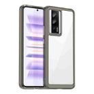 For Xiaomi Redmi K60 Pro Colorful Series Acrylic + TPU Phone Case(Transparent Grey) - 1