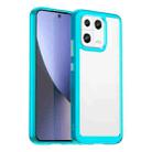 For Xiaomi 13 Colorful Series Acrylic + TPU Phone Case(Transparent Blue) - 1
