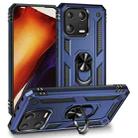 For Xiaomi 13 Shockproof TPU + PC Phone Case with Holder(Blue) - 1