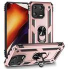 For Xiaomi 13 Shockproof TPU + PC Phone Case with Holder(Rose Gold) - 1