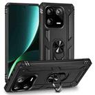 For Xiaomi 13 Pro Shockproof TPU + PC Phone Case with Holder(Black) - 1