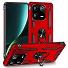 For Xiaomi 13 Pro Shockproof TPU + PC Phone Case with Holder(Red) - 1