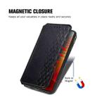 For vivo iQOO 10 Cubic Grid Pressed Magnetic Leather Phone Case(Black) - 5