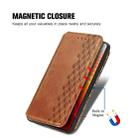For vivo iQOO 10 Cubic Grid Pressed Magnetic Leather Phone Case(Brown) - 5