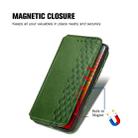 For vivo iQOO 10 Cubic Grid Pressed Magnetic Leather Phone Case(Green) - 5