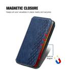 For vivo iQOO 10 Cubic Grid Pressed Magnetic Leather Phone Case(Blue) - 5