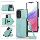 For Samsung Galaxy A33 5G Cross-body Wallet Card Bag Leather Phone Case(Green) - 1