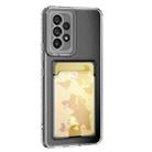For Samsung Galaxy A34 5G Card Bag Shockproof Transparent Phone Case(Transparent) - 1