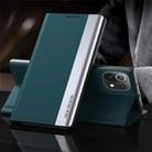 For Xiaomi 13 Pro Side Electroplated Adsorption Leather Phone Case(Green) - 1