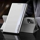 For Xiaomi 13 Pro Side Electroplated Adsorption Leather Phone Case(Silver) - 1