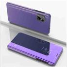 For Xiaomi 13 Plated Mirror Horizontal Flip Leather Case with Holder(Purple Blue) - 1