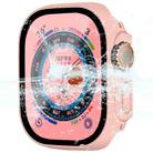 For Apple Watch Ultra 49mm ENKAY Hat-Prince Waterproof Full Coverage PC Frame + 9H Tempered Glass Case(Pink) - 1