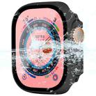 For Apple Watch Ultra 49mm ENKAY Hat-Prince Waterproof Full Coverage PC Frame + 9H Tempered Glass Case(Black) - 1