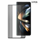 5pcs For Samsung Galaxy Z Fold4 5G ENKAY Hat-Prince Full Glue 0.26mm 9H 2.5D Tempered Glass Full Film - 1