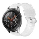 For Samsung Galaxy Watch 46mm 22mm Transparent Shiny Diamond TPU Watch Band(White) - 1