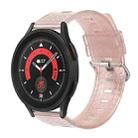 For Samsung Galaxy Watch 3 41mm 20mm Transparent Shiny Diamond TPU Watch Band(Pink) - 1