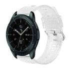 For Samsung Galaxy Watch 42mm 20mm Transparent Shiny Diamond TPU Watch Band(White) - 1