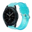 For Samsung Galaxy Watch 42mm 20mm Transparent Shiny Diamond TPU Watch Band(Blue) - 1