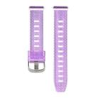 For Samsung Galaxy Watch5 Pro 20mm Transparent Shiny Diamond TPU Watch Band(Purple) - 2