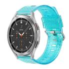 For Samsung Galaxy Watch4 / Watch4 Classic 20mm Transparent Shiny Diamond TPU Watch Band(Blue) - 1