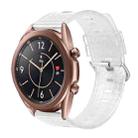 For Samsung Galaxy Watch3 41mm 20mm Transparent Shiny Diamond TPU Watch Band(White) - 1