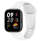 For Redmi Watch 3 Loop Type Solid Color Silicone Watch Band(White) - 1