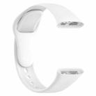 For Redmi Watch 3 Loop Type Solid Color Silicone Watch Band(White) - 2