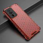 For Xiaomi Redmi K60 / K60 Pro Shockproof Honeycomb Phone Case(Red) - 2