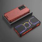 For Xiaomi Redmi K60 / K60 Pro Shockproof Honeycomb Phone Case(Red) - 3