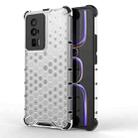 For Xiaomi Redmi K60 / K60 Pro Shockproof Honeycomb Phone Case(White) - 1