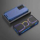 For Xiaomi Redmi K60 / K60 Pro Shockproof Honeycomb Phone Case(Blue) - 3