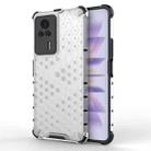 For Xiaomi Redmi K60e Shockproof Honeycomb PC + TPU Phone Case(White) - 1