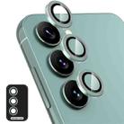 For Samsung Galaxy S23 5G / S23+ 5G ENKAY Hat-Prince 9H Rear Camera Lens Aluminium Alloy + Tempered Glass Full Coverage Protector(Green) - 1