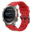 For Amazfit Falcon 22mm Quick-Release Solid Color Silicone Watch Band(Red) - 1