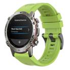 For Amazfit Falcon 22mm Quick-Release Solid Color Silicone Watch Band(Lime Green) - 1