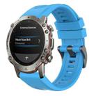 For Amazfit Falcon 22mm Quick-Release Solid Color Silicone Watch Band(Sky Blue) - 1